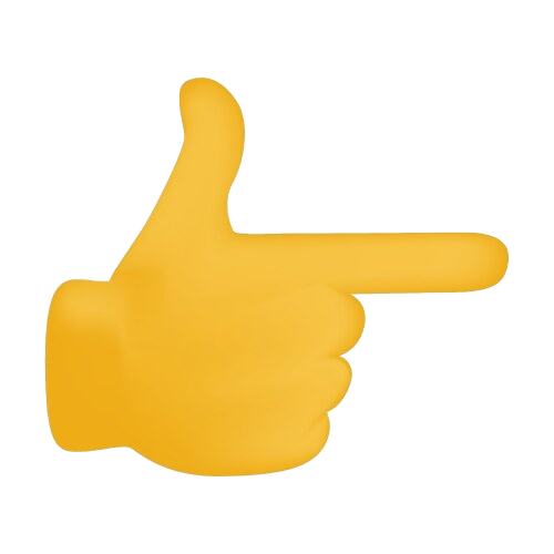 Finger zeigt auf den Text